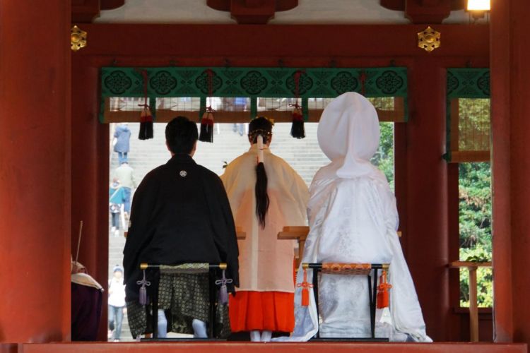 Pernikahan Shinto di Meiji Jingu