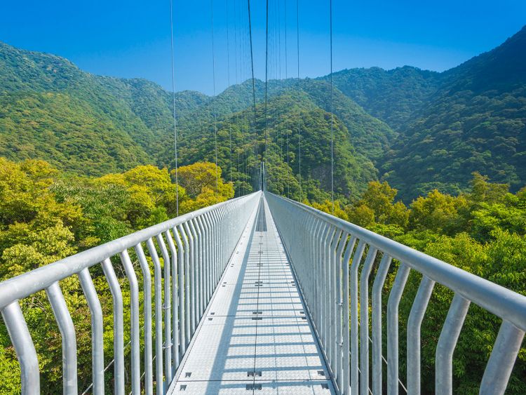 Destinasi wisata Prefektur Miyazaki - Teruha Suspension Bridge