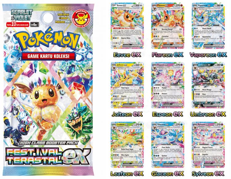 Pokémon Game Kartu Koleksi Seri Terbaru “Festival Terastal eX”