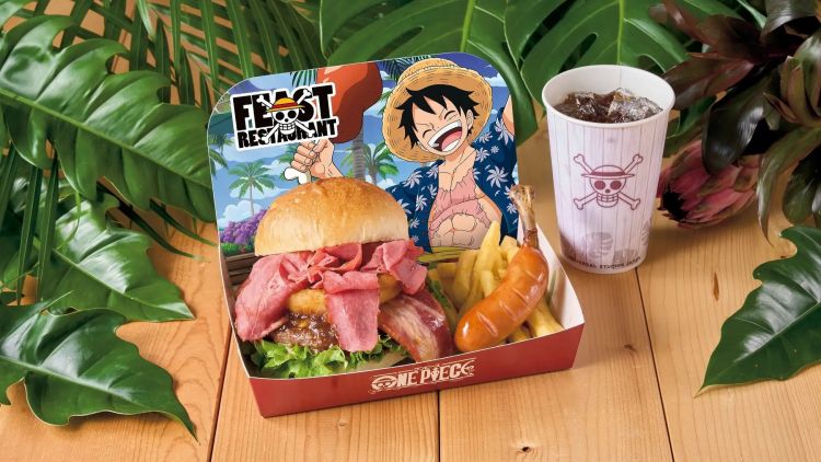 Luffy’s Stamina Beef Burger Set