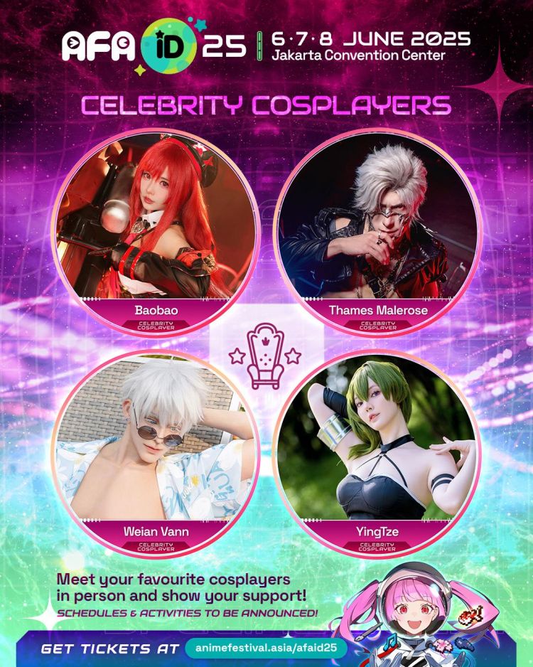 Poster resmi untuk Anime Festival Asia - AFAID25 di Jakarta. Poster resmi untuk Anime Festival Asia - AFAID25 di Jakarta.