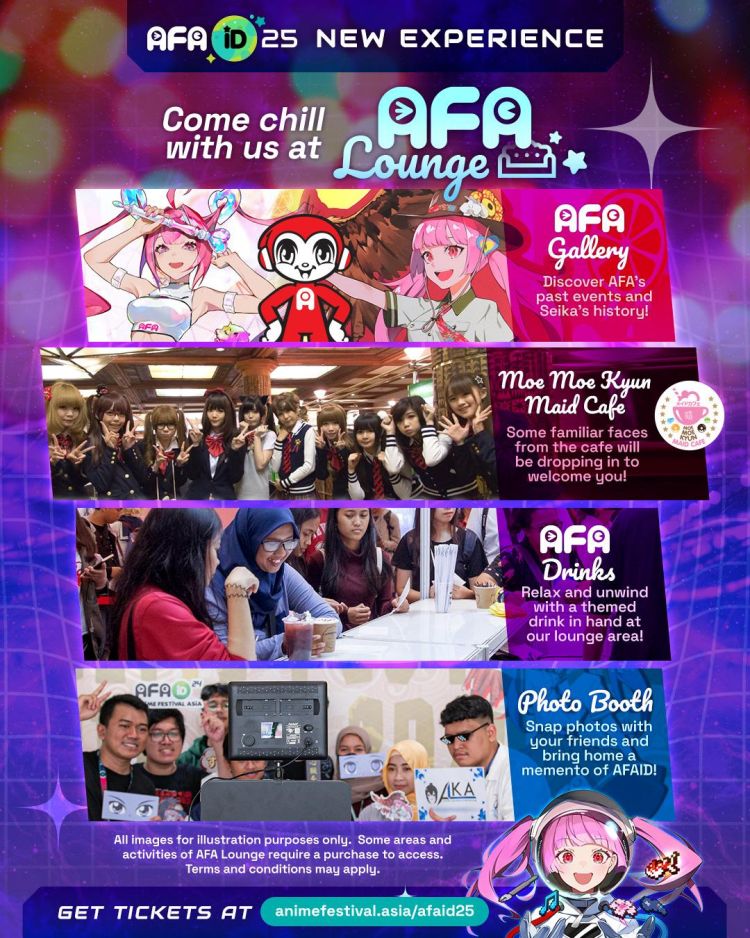 Poster resmi untuk Anime Festival Asia - AFAID25 di Jakarta. Poster resmi untuk Anime Festival Asia - AFAID25 di Jakarta.