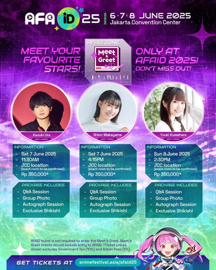 Poster resmi untuk Anime Festival Asia - AFAID25 di Jakarta. Poster resmi untuk Anime Festival Asia - AFAID25 di Jakarta.