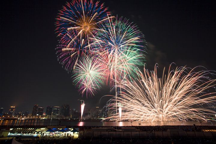 Naniwa Yodogawa Fireworks Festival (Osaka Metro NiNE)
