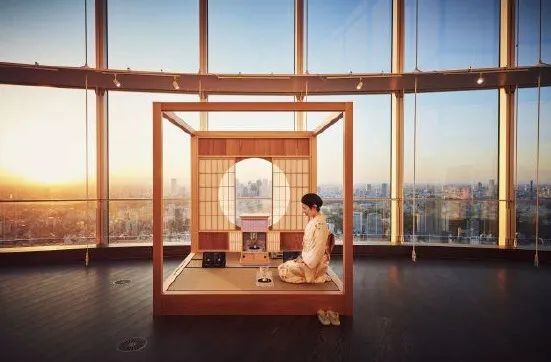 Ruang teh portabel di pameran The Japan Art + Ruang teh portabel di pameran The Japan Art +