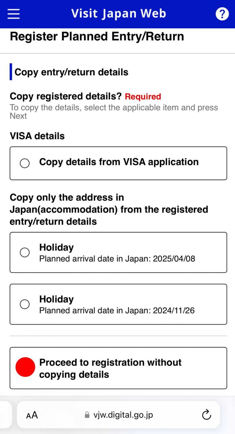 Cara Mengisi Visit Japan Web (VJW)