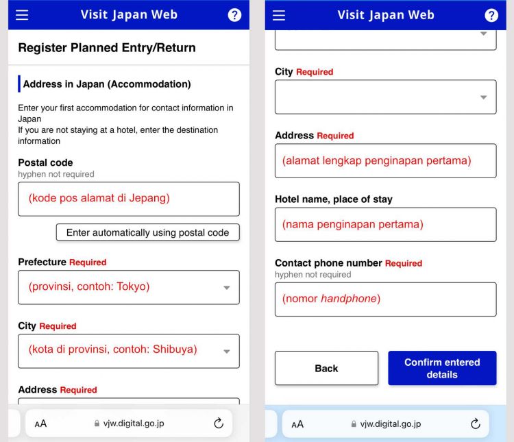 Cara Mengisi Visit Japan Web (VJW)