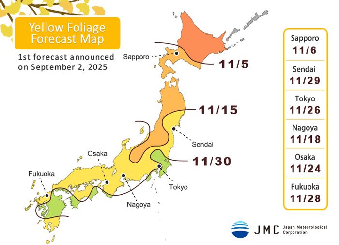 Autumn Forecast 2025 Jepang