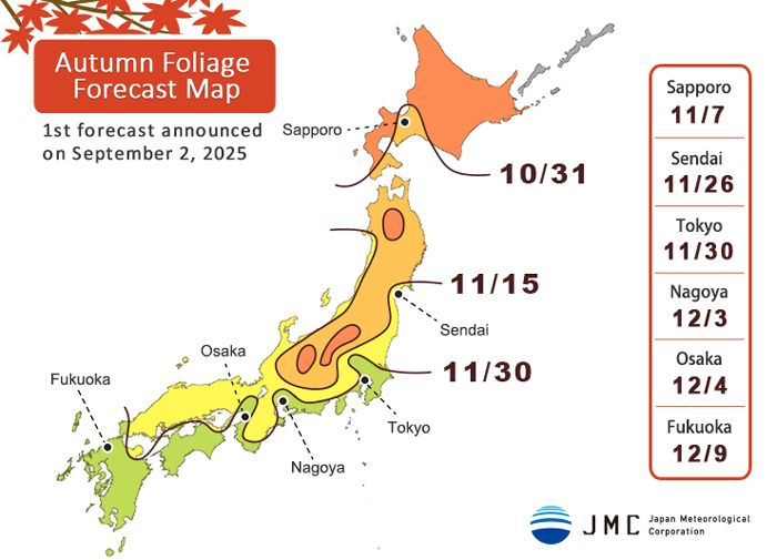 Autumn Forecast 2025 Jepang