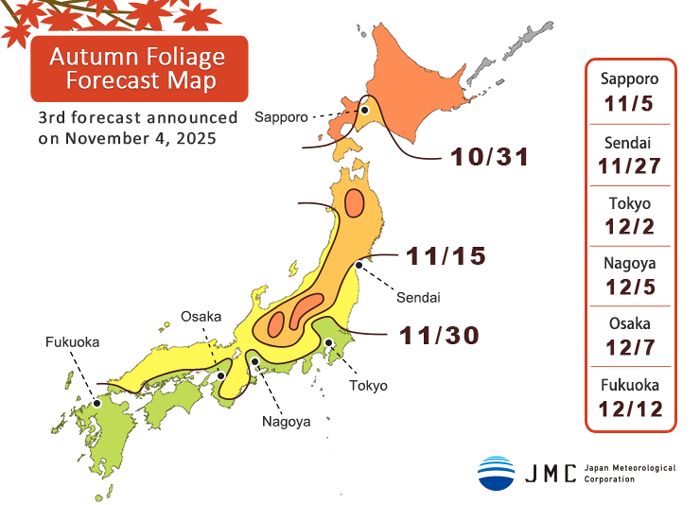 [UPDATE NOVEMBER 2025] Autumn Forecast 2025 Jepang!