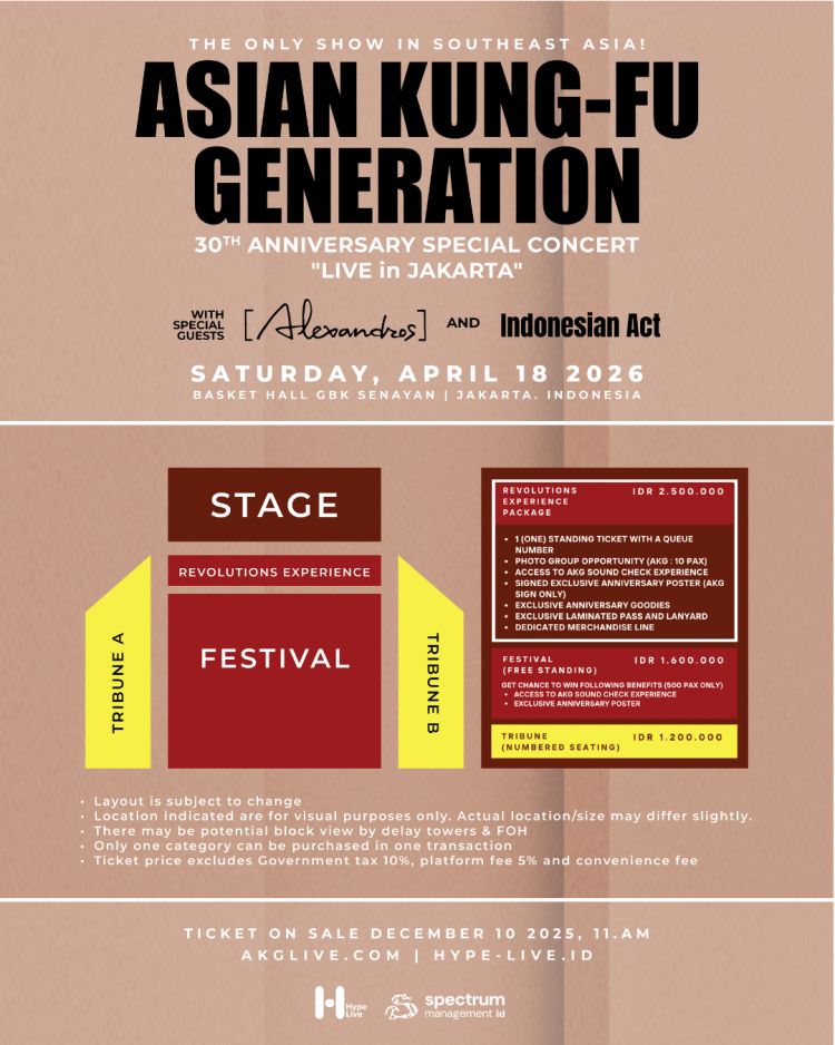 ASIAN KUNG-FU GENERATION "30TH ANNIVERSARY SPECIAL CONCERT “LIVE in JAKARTA"
