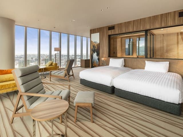 Kamar di rooftop Sapporo Hotel by Granbell