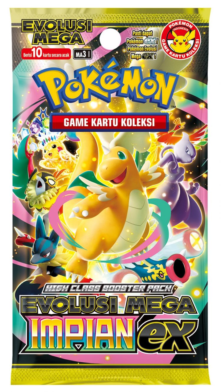 Booster Pack Pokémon Game Kartu Koleksi “Evolusi Mega Impian ex”