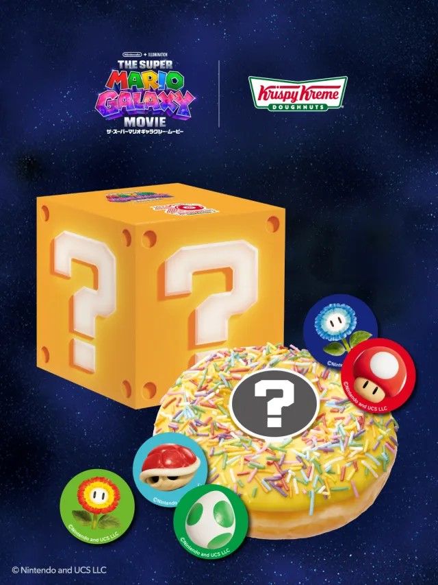 Krispy Kreme Rilis Donat Bertema Super Mario Edisi Terbatas di Jepang